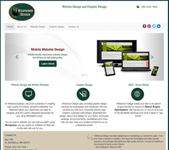 wildwood design responsive web site